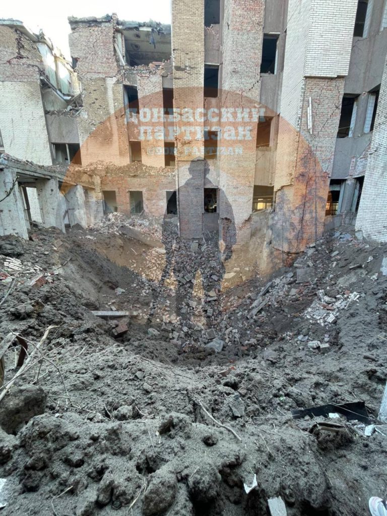 Удар по пункту дислокации противника в Славянске