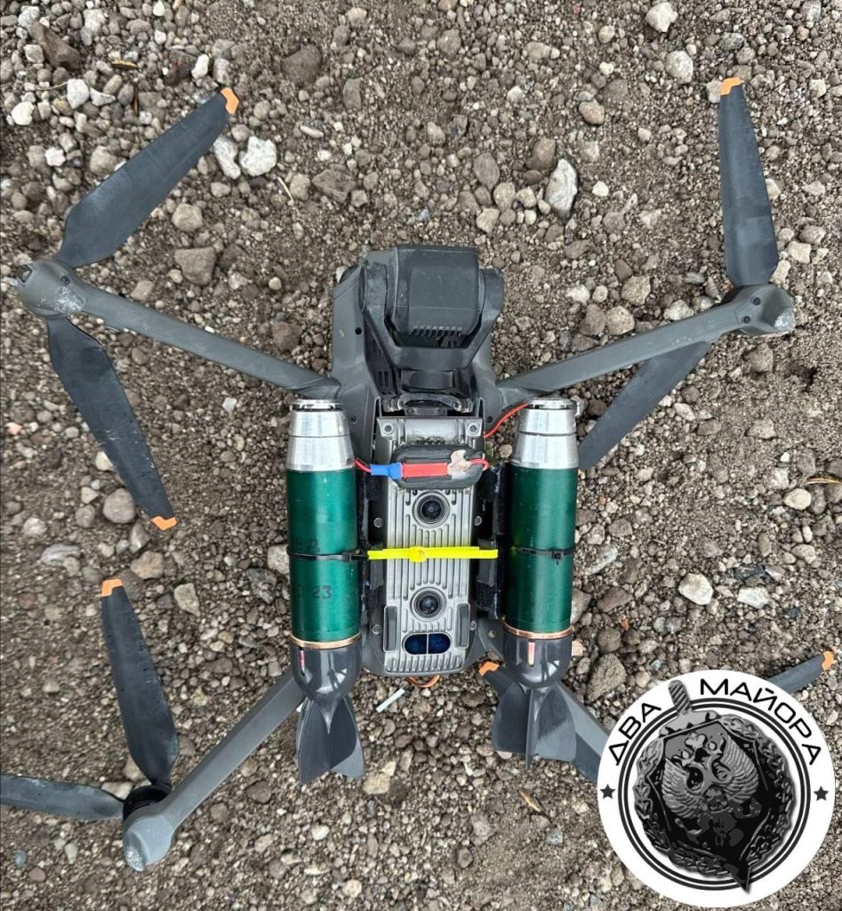 Трофеи из одной из стран НАТО, переделанные под сброс и теперь применяемые против врага