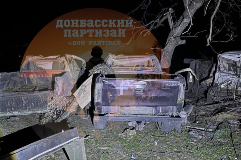 Ночная отработка пунктов дислокации противника в Красном Лимане