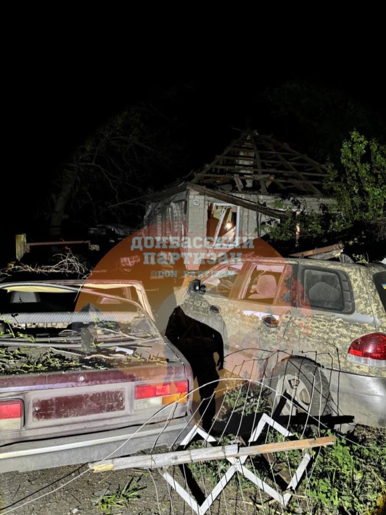 Ночная отработка пунктов дислокации противника в Красном Лимане