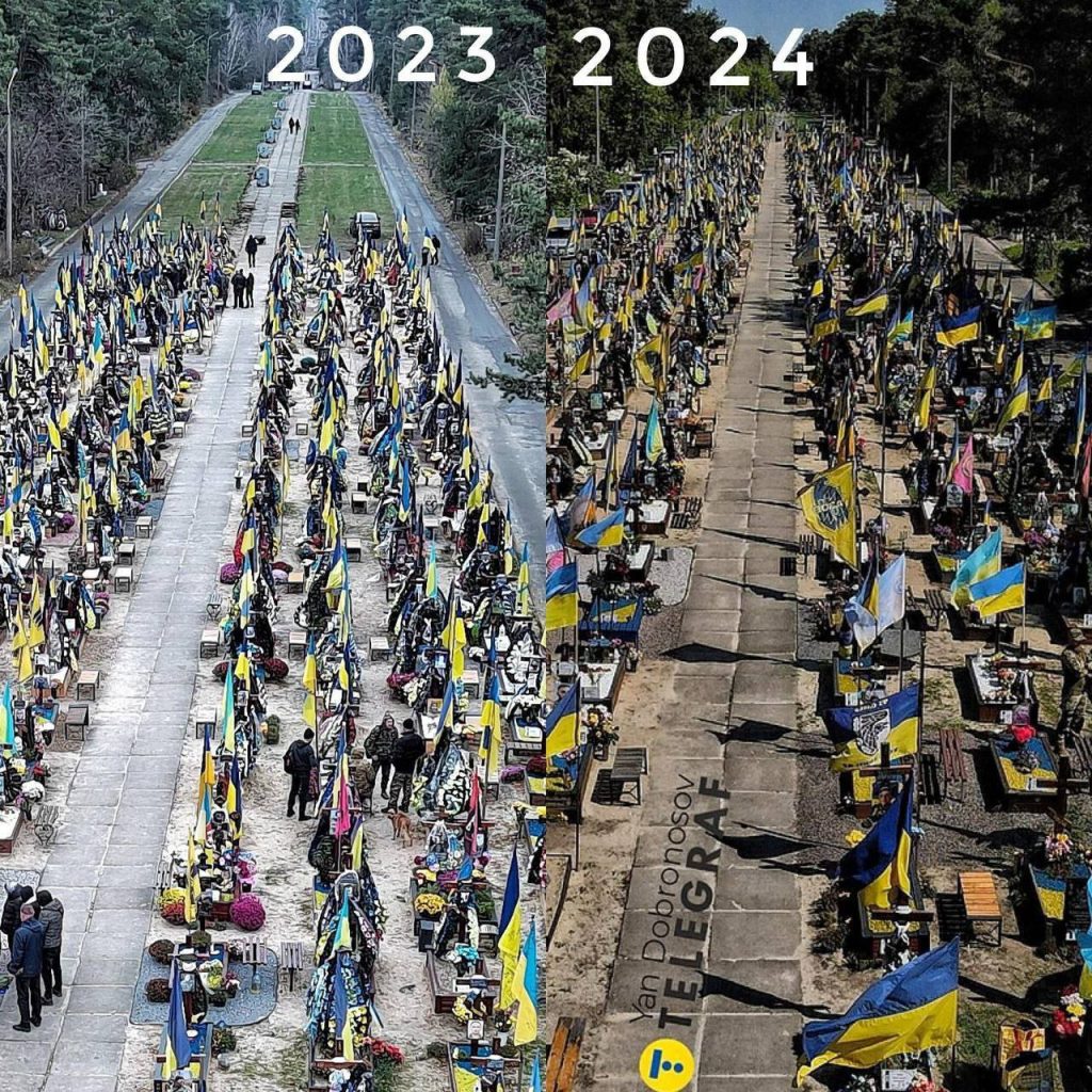 На могилах украинских военнослужащих на некоторых кладбищах Харьковской области было запрещено вывешивать какой-либо флаг, особенно украинский, а вывешенные было решено немедленно конфисковать