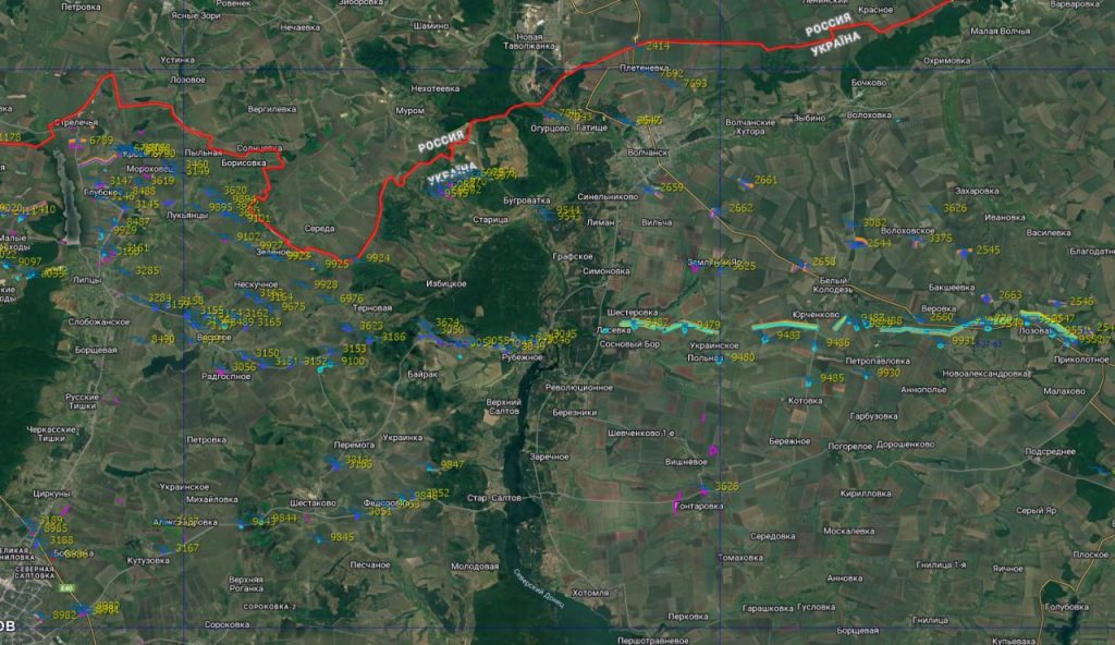 Инженерные сооружения ВСУ в Харьковской области
