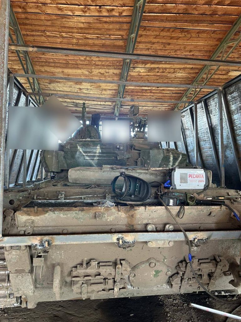 Т-72Б3 ВС РФ в процессе трансформации в  ”Царь-мангал”