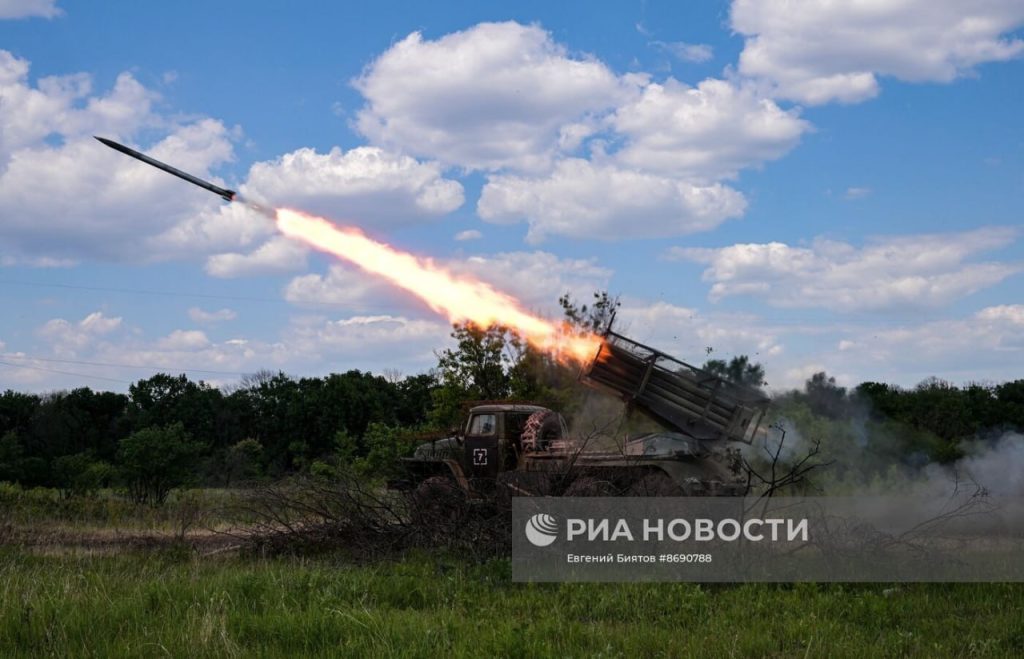 Боевая работа артиллерии ВС РФ на Северском направлении