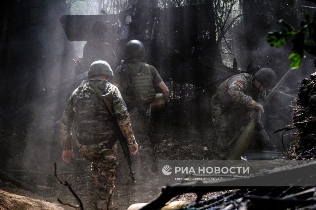 Боевая работа артиллерии ВС РФ на Северском направлении