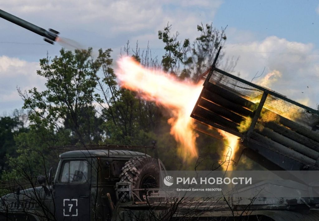Боевая работа артиллерии ВС РФ на Северском направлении