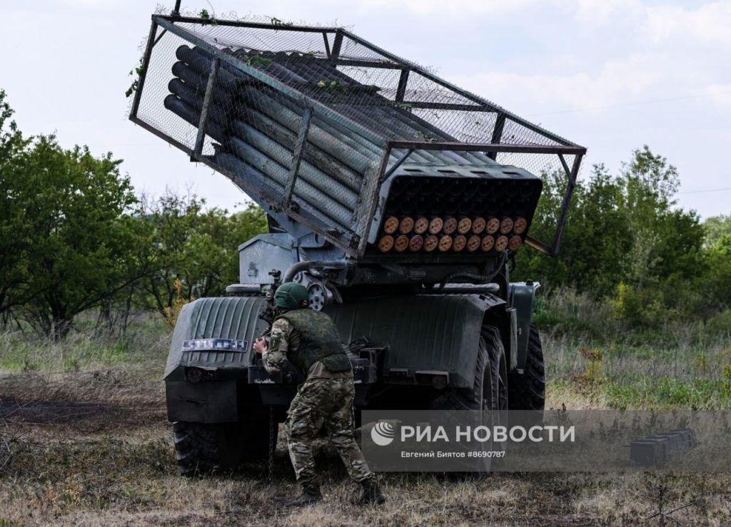 Боевая работа артиллерии ВС РФ на Северском направлении