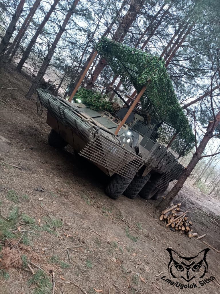 Обрешёчивание и обмангалование БТР-82 для зоны СВО