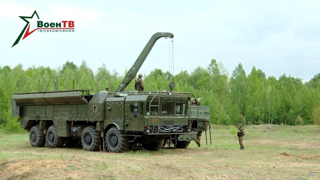 Тренировка расчёта ОТРК 9К720 «Искандер-М» ВС Республики Беларусь