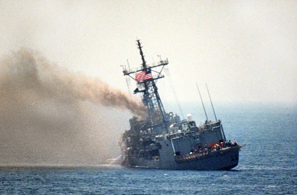 17 мая 1987 года иракский истребитель успешно атаковал американский фрегат «Старк»