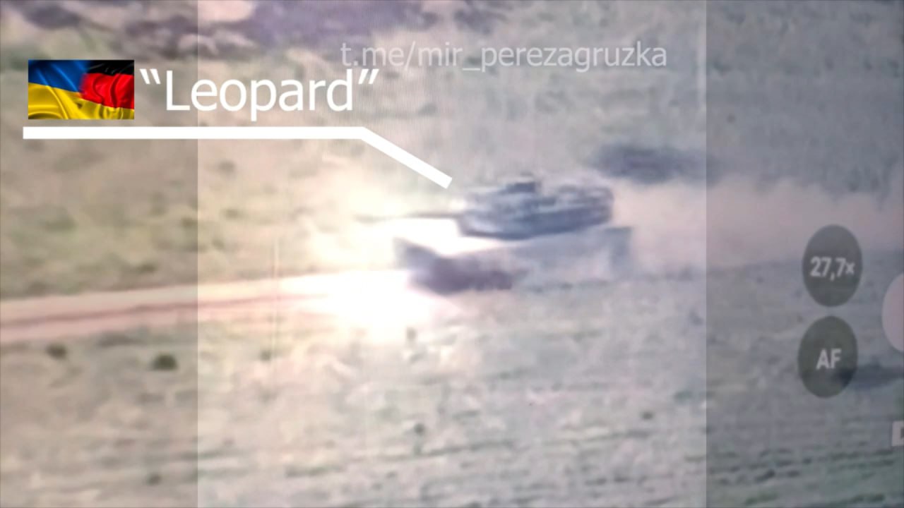 Точный артиллерийский удар по M1A1SA Abrams украинской армии на Авдеевском направлении