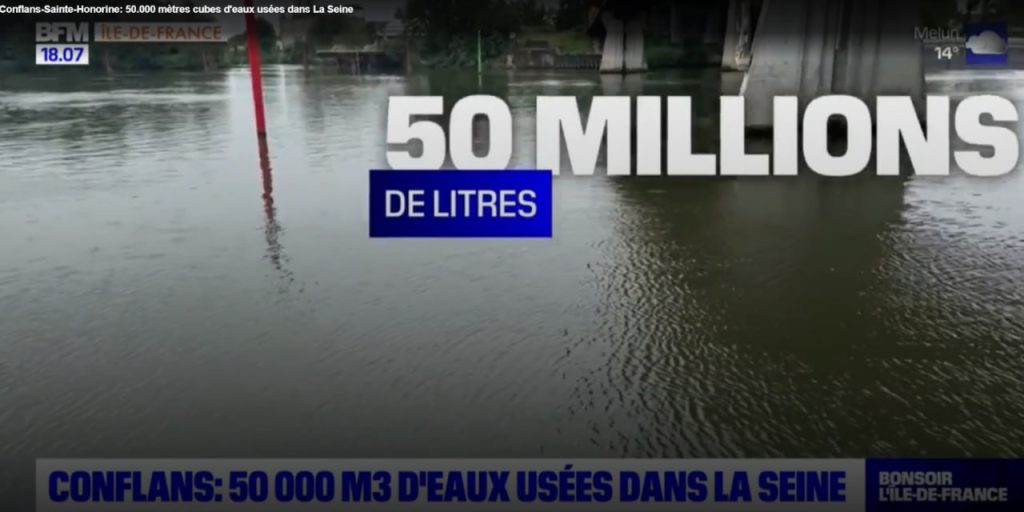 За два месяца до Олимпиады в Сену попало 50 миллионов литров сточных вод