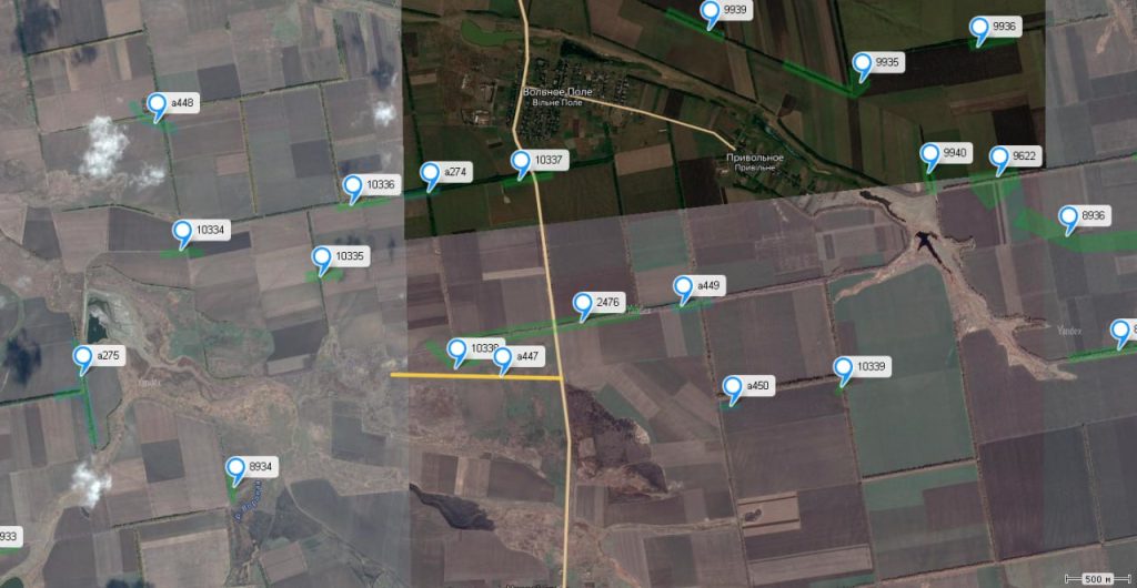 Инженерные укрепления ВСУ в районе Времьевского выступа