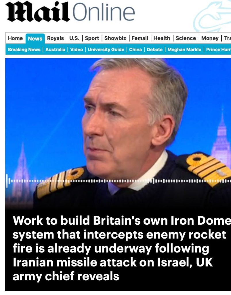 Британия хочет создать собственную систему «Железный купол» – Daily Mail