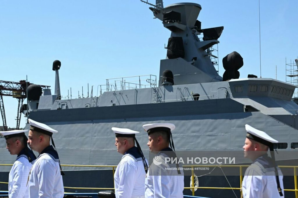 На зеленодольском заводе им. Горького спустили на воду МРК «Ставрополь»