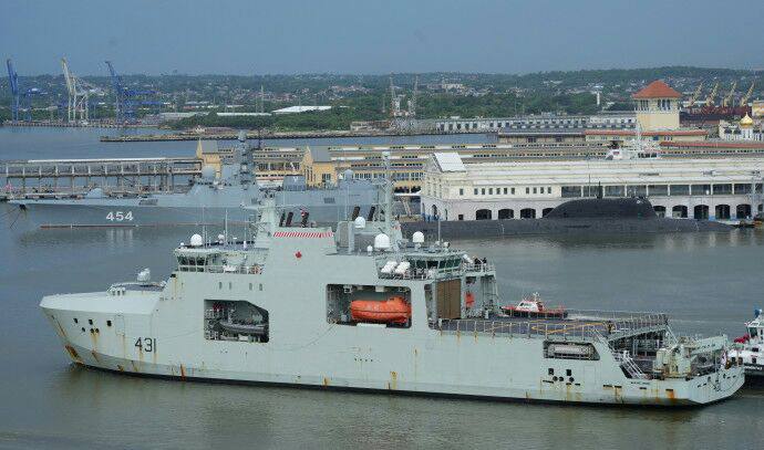 Вчера, арктический патрульный корабль «Margaret Brooke» (AOPV 431) типа «Harry DeWolf» Флота Канады прибыл в порт Гавана, Куба