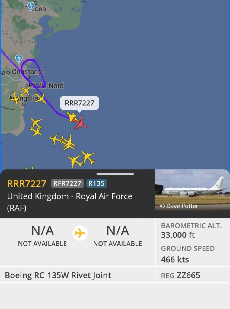 Почти ежедневно в Чёрном море ведёт разведку один из MQ-4, а над Румынией летает Посейдон