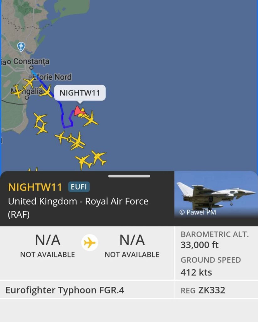 Почти ежедневно в Чёрном море ведёт разведку один из MQ-4, а над Румынией летает Посейдон