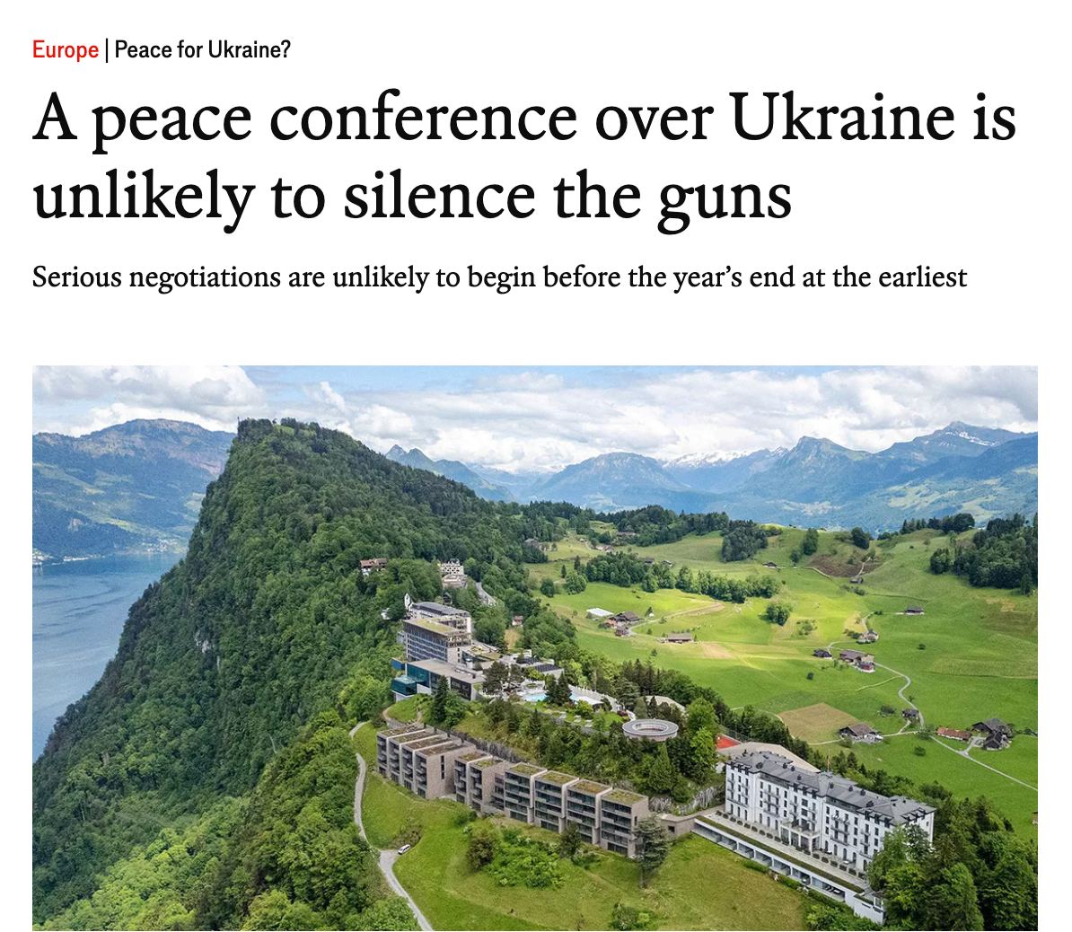 Конец 2024 года является наиболее вероятным временем для начала переговоров между РФ и Украиной – The Economist