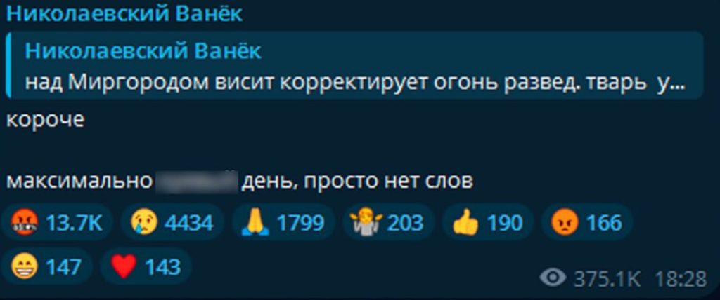 Украинцы негодуют из-за российского БПЛА-разведчика, корректировавшего удар по аэродрому в Миргороде