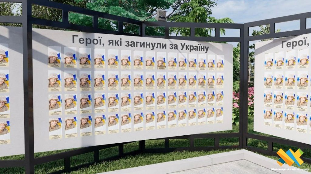 Заявка на несколько баннеров в честь убитых ВСУшников в Житомире
