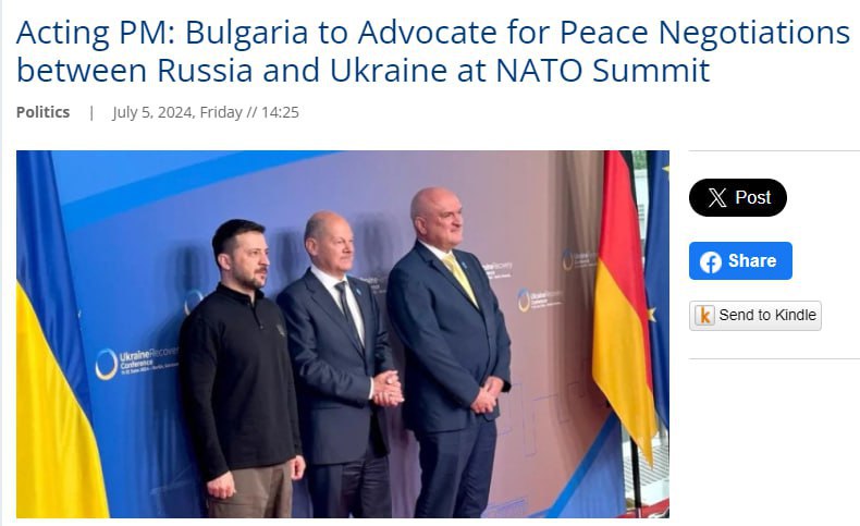 Болгария хочет выступить за мирные переговоры между Украиной и Россией на саммите НАТО, — Novinite