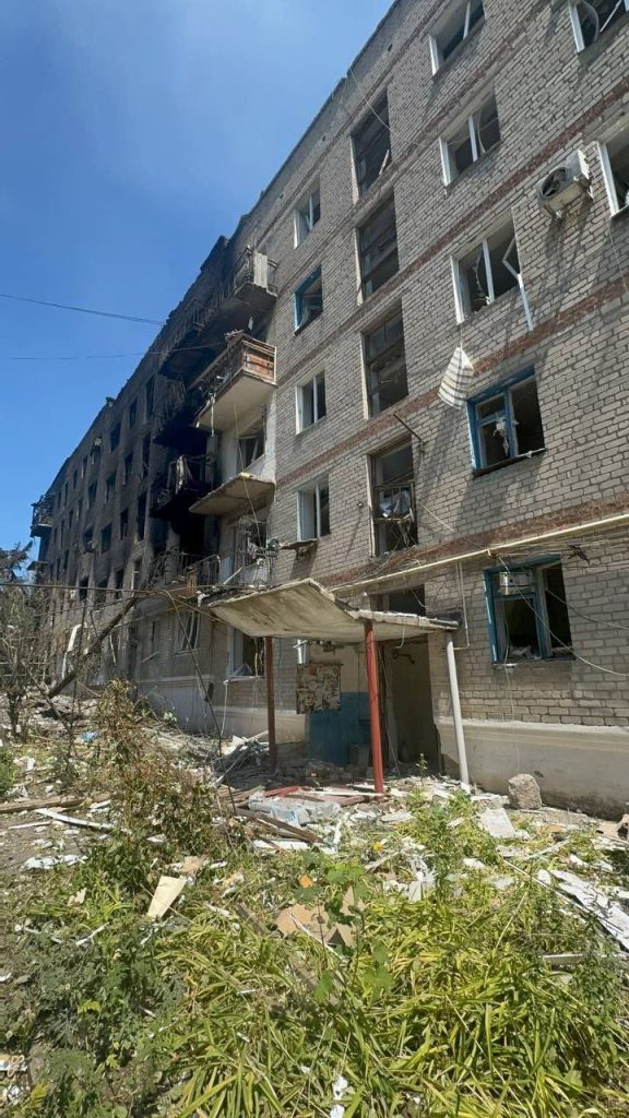 Последствия боев в Дзержинске