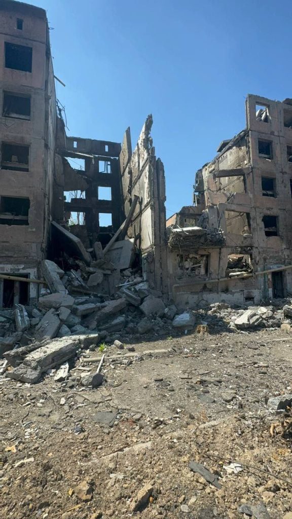 Последствия боев в Дзержинске