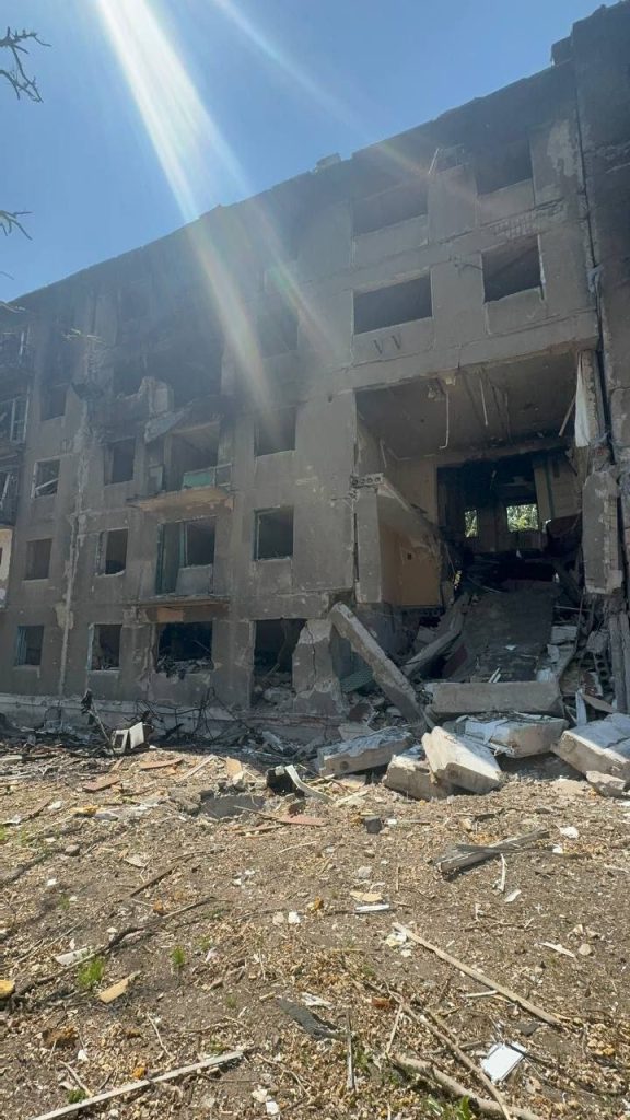 Последствия боев в Дзержинске