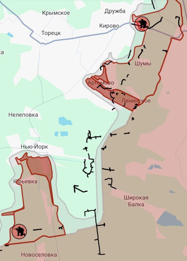 Торецкое (Дзержинское) направление, оценка обстановки противником