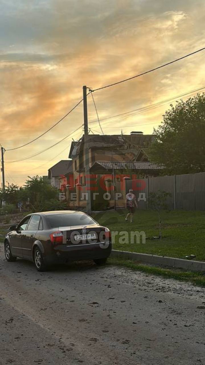 Кадры прилета по частному сектору Белгорода