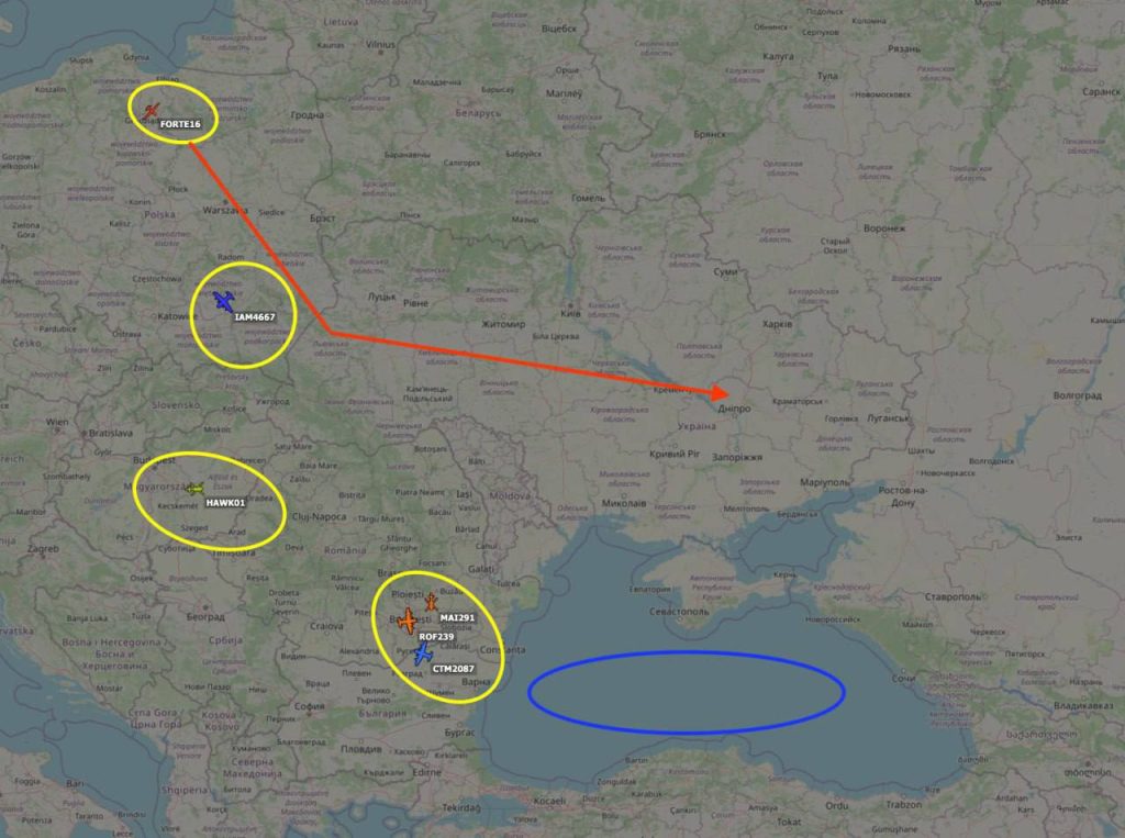 АКТИВНОСТЬ ВРАЖЕСКОЙ АВИАЦИИ НАТО. Отчет о деятельности НАТО Awacs 20:30 по Московскому времени 06/07/2024