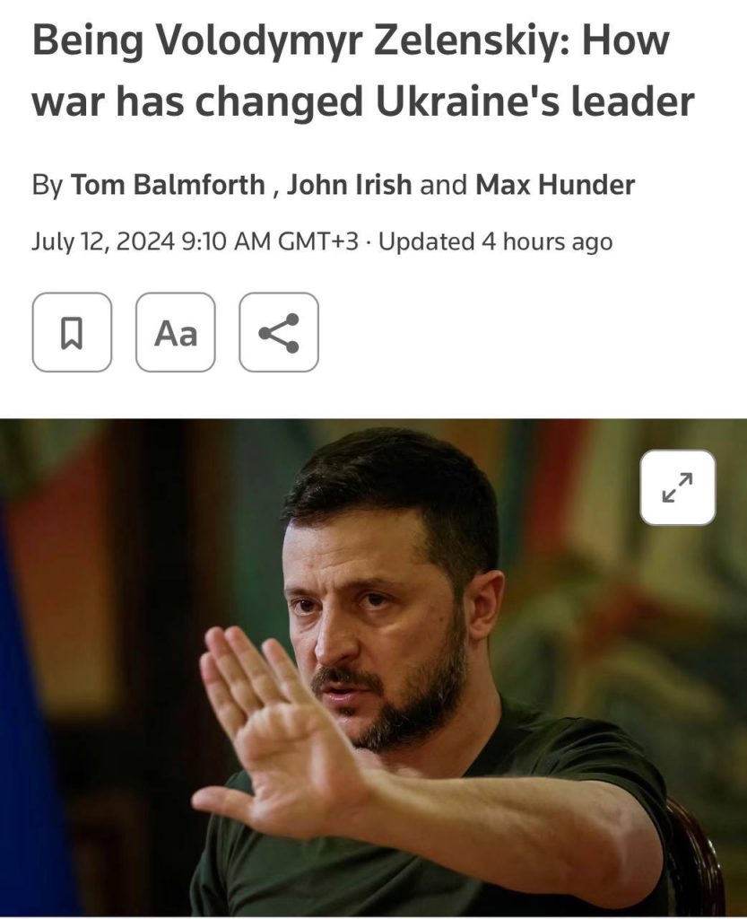 Зеленский становится все более параноидальным, — Reuters