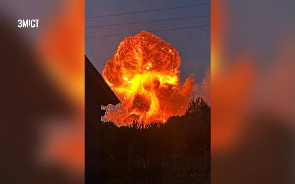 Противник сообщает о детонации склада боеприпасов в Полтавской области