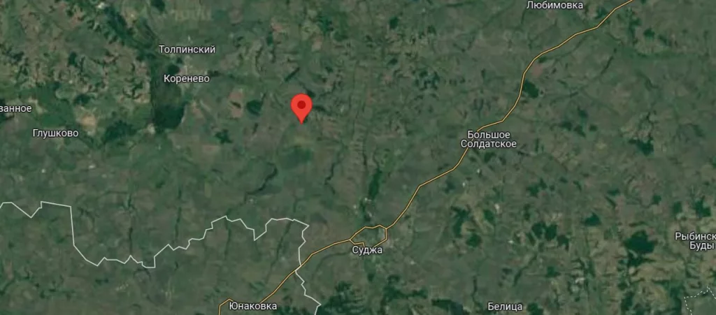 Удар кассетным боеприпасом из РСЗО «Торнадо-С» по военной колонне ВСУ в окрестностях деревни Кругленькое Курской области