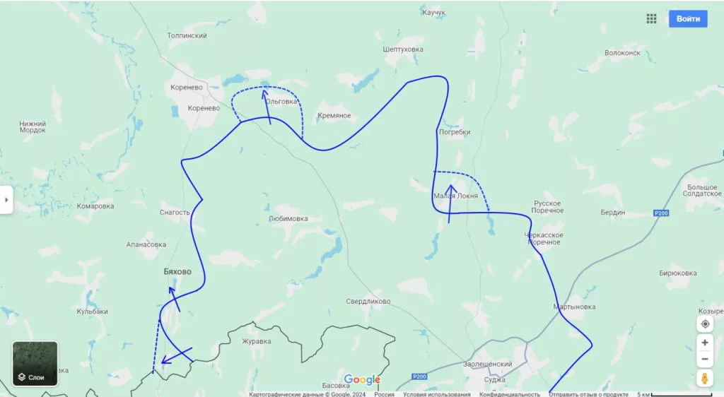 Юрий Подоляка - Курское направление: обстановка на 20.00 16.06.24 — от Коренево до Суджи