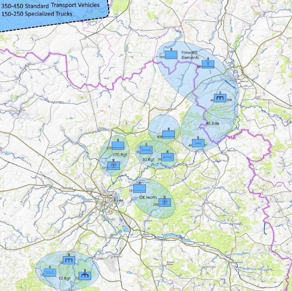 Враг публикует карты военной логистики, задействованной в операции по Курской области