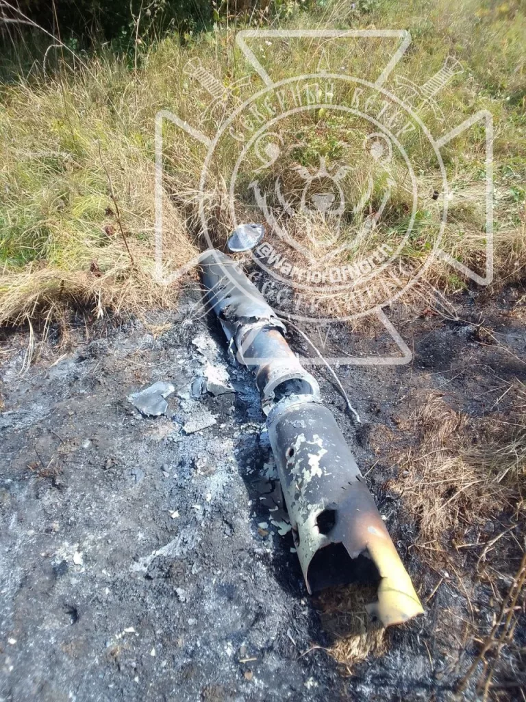 Сбитые расчетами ПВО группировки "Север" реактивные снаряды GMLRS, выпущенные по Курской области из РСЗО "Хаймарс"