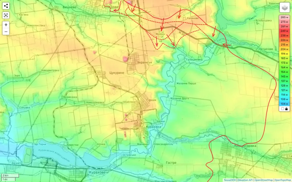 Юрий Подоляка - Селидовско-Кураховское направление: на Украинск