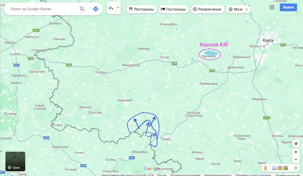 Юрий Подоляка - Курский фронт: обстановка на 10.00 07.08.24