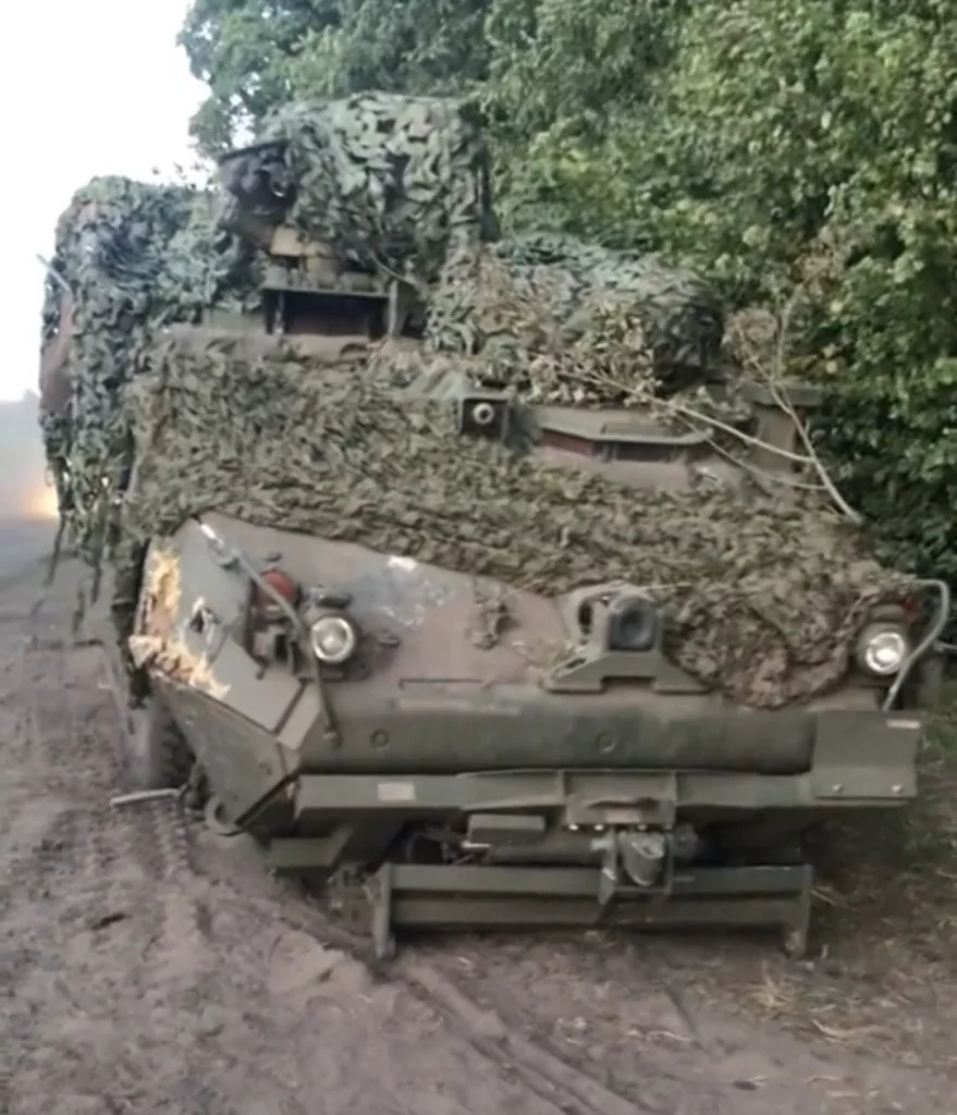 Очередной редкий редкий M1132 Stryker ESV, потерянный ВСУ в ходе наступления в Курской области