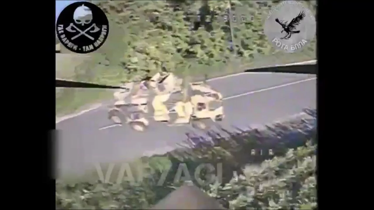 Удары FPV-дронов по американскому M113 и турецкому Kirpi в деревне Вишневка (между Коренево и Глушково), Курская область