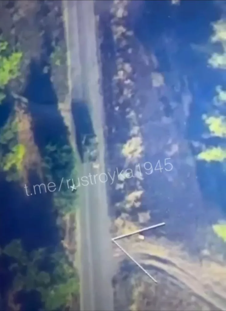 Удар крайне редкой ракеты Х-БПЛА с борта БПЛА "Орион" по Т-64БВ ВСУ в Курской области