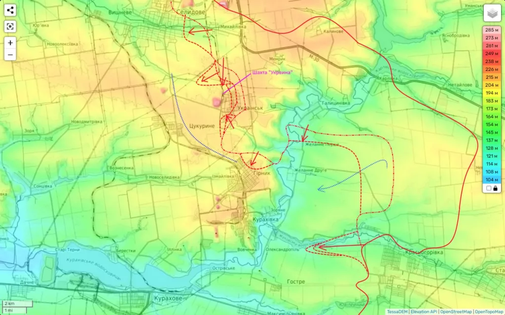 Юрий Подоляка - Селидово-Кураховское направление на утро 12.09.24: Горняк