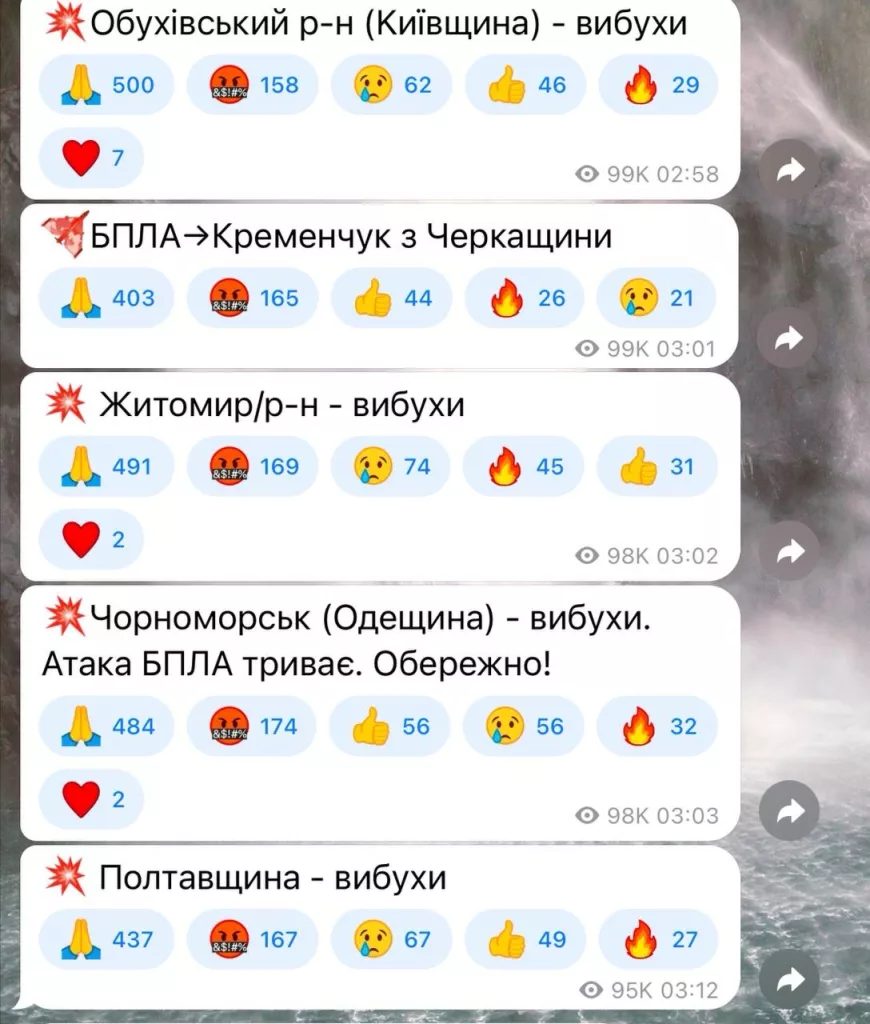 Зеленский заявил, что по территории Украины ночью пустили под 80 «Гераней» и все они сбили