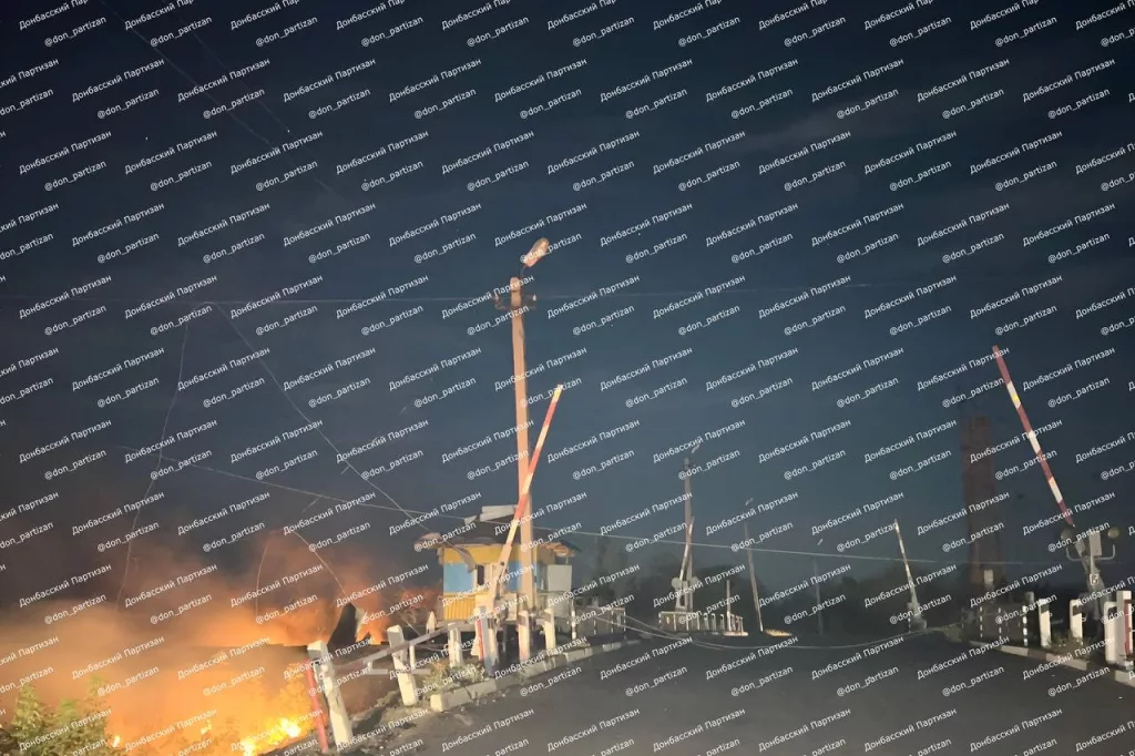 Удар по военному эшелону в Удачном