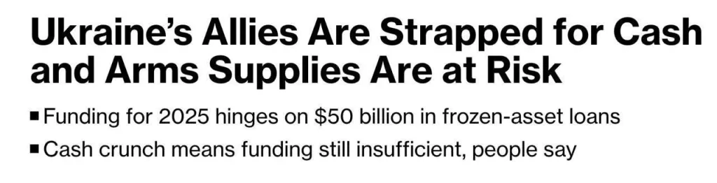 Военные поставки Украине на следующий год находятся под угрозой, — некоторые союзники отказываются увеличить финансирование Киеву, — Bloomberg