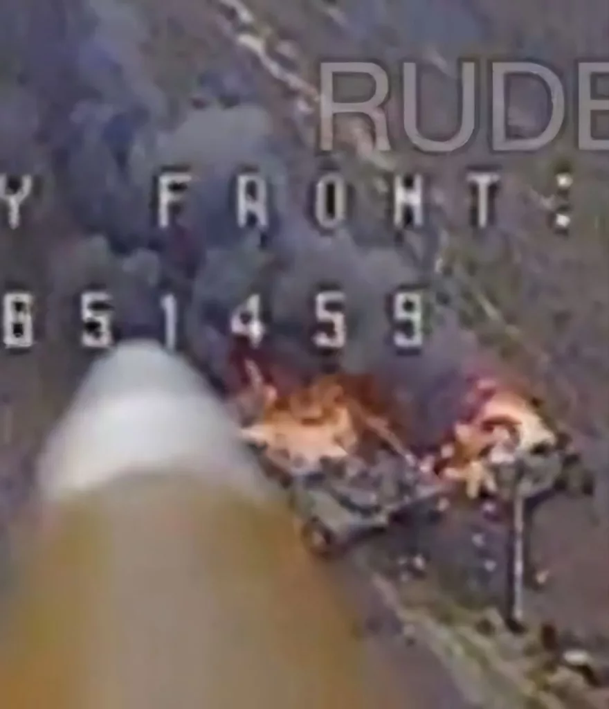 Дроноводы из отряда СпН "Вега" уничтожили украинский танк Т-64БВ точным попаданием fpv-дрона