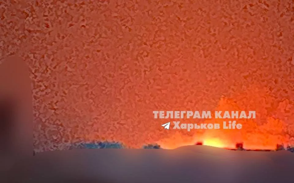 Нанесён удар по цели в Харькове: на месте мощный пожар
