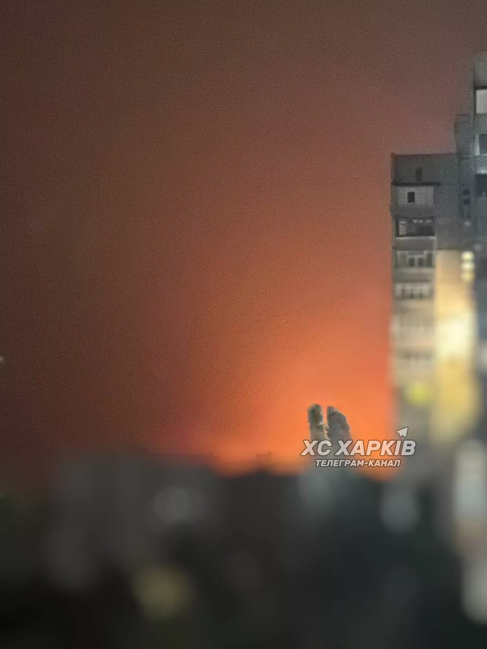 Нанесён удар по цели в Харькове: на месте мощный пожар